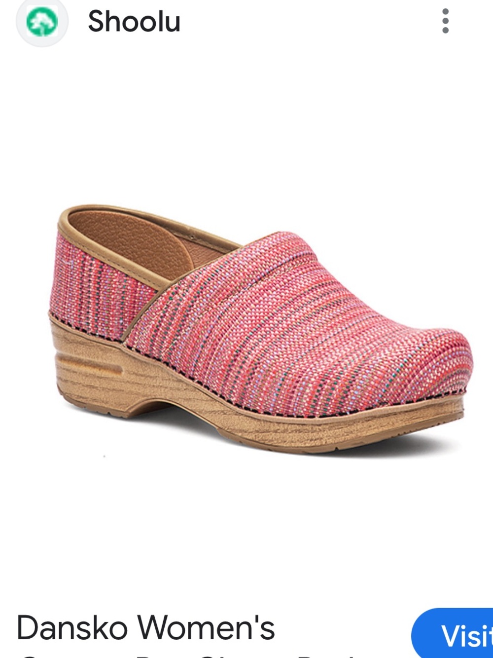 Dansko Pro Canvas Vegan Clogs Size 37